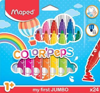 Maped Color Peps Jumbo Keçeli Kalem 24 Renk 3154148462224