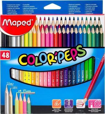 Maped Color Peps Kuru Boya Kalemi 48 Renk Karton Kutu 3154148320487