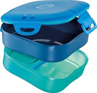 Maped Picnik Lunch Box Yemek Kutusu (Beslenme Kutusu) 3Ü1 Arada 168 X 168 X 89Mm 1.4 Litre Mavi 870703