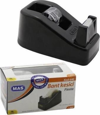 Mas 640 Selefon Bant Makinesı Fiesta Küçük 12X20 (Bant Kesici) Siyah