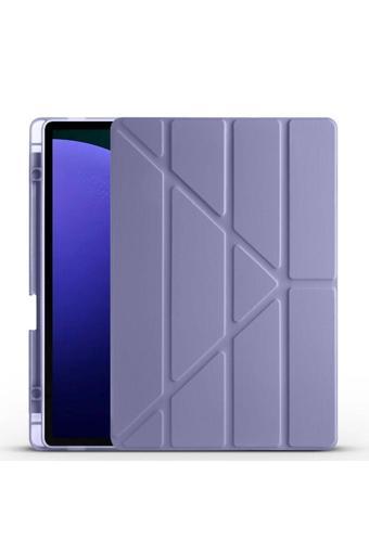 Redmud Teknoloji Samsung Galaxy Tab S10 / S9 / S9Fe Plus 12.4'' Uyumlu Kılıf Üçgen Standlı Kalem Bölmeli Kılıf