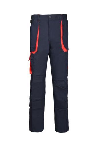 LACİVERT KIRMIZI MODELLİ İŞ PANTOLONU