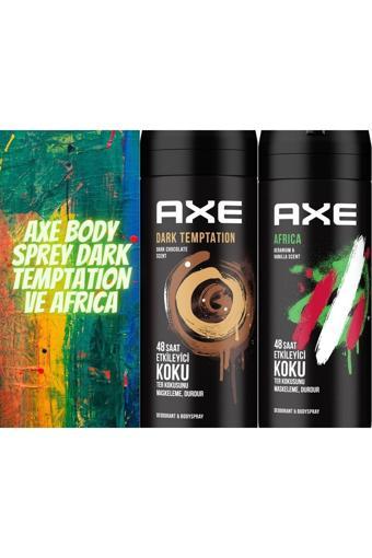 Axe Deo & Bodyspray Dark Temptation Ve Africa 2'Li Set
