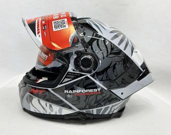 MT Thunder 4sv Rainforest C2 Şefaf Vizörlü Kask Parlak Renk