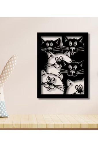 Print Wizzard Kedi Siluetli Duvar Dekoru – Zarif Ve Modern Tasarım