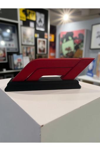 Print Wizzard F1 Logo Figürü Ve Standı - Siyah 18 Cm Dekoratif Koleksiyon Ürünü