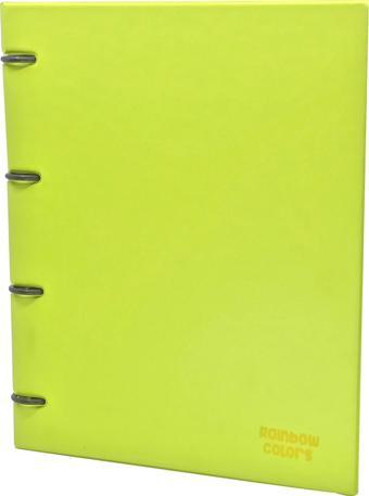 Önder Rainbow Colors 4 Halkalı Klasör A4 Pvc Sarı 122-20