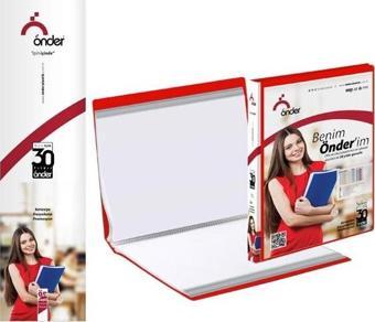 Önder PP A4 Ön Cepli Sunum Dosyası (Katalog Dosya) 40 Poşetli Kırmızı 1240-2