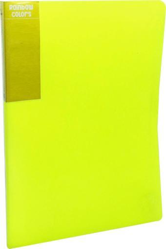 Önder Rainbow Color PP A4 4 Halkalı 250 Yaprak Kapasiteli Klasör Sarı 124-20