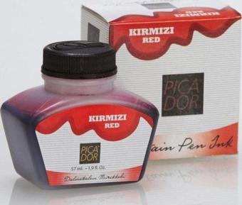 Picador Dolma Kalem Mürekkebi 57Ml Kırmızı  (12 Li Paket))