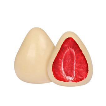  Beyaz Çikolatalı Çilek Draje 500 Gr