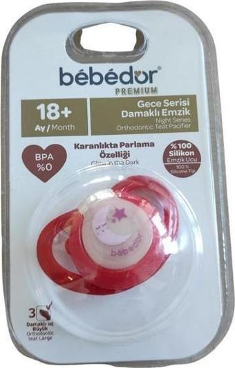 Bebedor Gece Serisi Damaklı Emzik +18 Ay