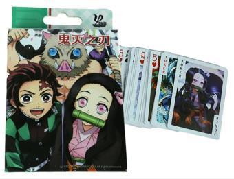İskambil Anime Demon Slayer Iskambil Poker Oyun Kartı 54 Adet 