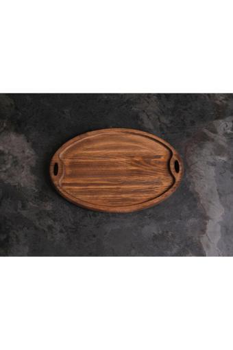 Sammwood Doğal Ahşap Tepsi Sunumluk Dekoratif Tepsi