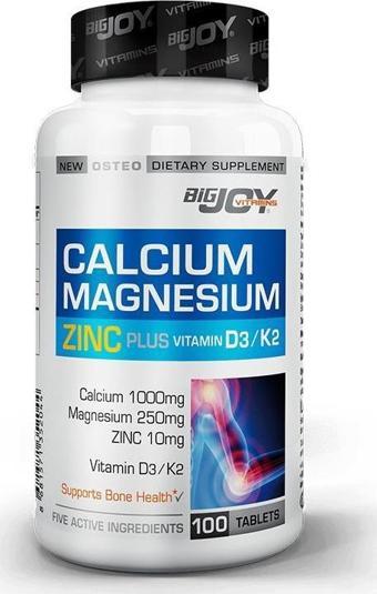 Bigjoy Vitamins Calcium Magnesium Zinc Plus 100 Tablet