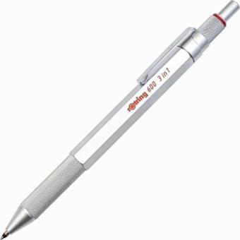 Rotring 600 Multipen Üç Fonksiyonlu Kalem Krom 2164109