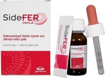 Sidefer Damla Takviye Edici Gıda 30 ml Şişe + 1 Adet Toz