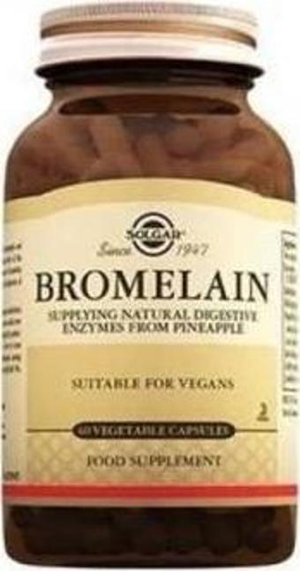 Solgar Bromelain 150mg 60 Kapsül