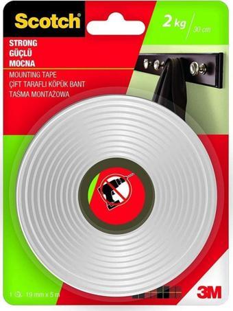Scotch Güçlü Montaj Bandı 19Mm X 1,5Metre 4001