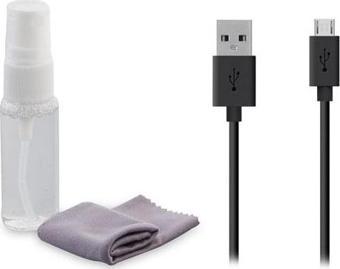 S-Link Slx-375 Temizleme Sprey + Micro Fiber Micro Usb Kablo 3 İn 1 Set