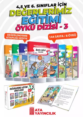 Değerlerimiz Öykü Dizisi 3 8`Li Kitap Ata Yayıncılık - Ata Yayıncılık