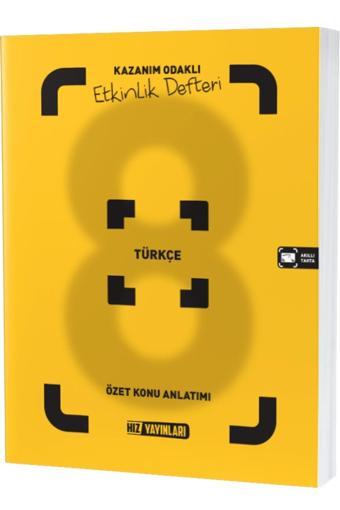 8. SINIF TÜRKÇE ETKİNLİK DEFTERİ - Hız Yayınları