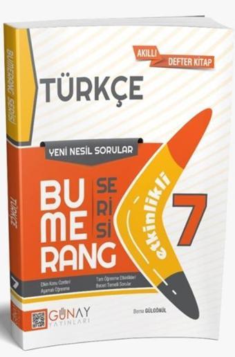 Günay Yayınları 7. Sınıf Türkçe Etkinlikli Bumerang Serisi - Günay Yayıncılık