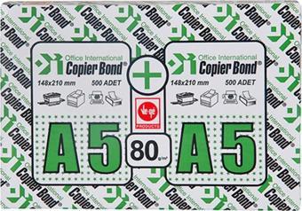 vege A5 Fotokopi Kağıdı Copier Bond 1000 Li 80 Gr Beyaz (1 Koli 5 Paket)