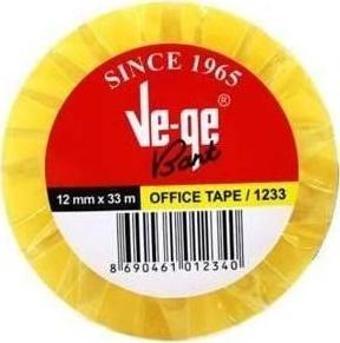 vege Selefon Bant Office Tape 12 mm X 33Mt (6 Lı Paket)