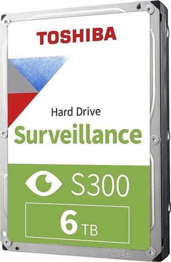 Toshiba 6Tb Harddisk (Hdwt860Uzsva) S300 Surveillance 3.5 5400Rpm 128Mb Sata (Hdwt860Uzsva)