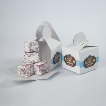Nar Ekşili Antep Fıstıklı Mini Lokum 250g (10 Adet Tekli Kutu İçerisinde)