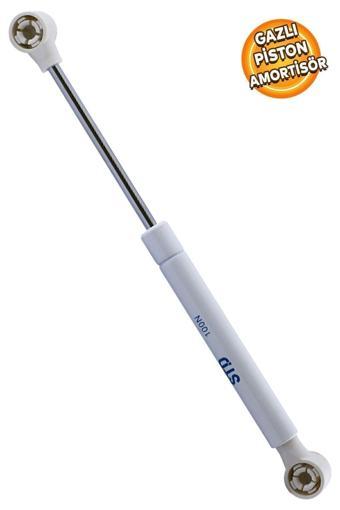 Yerlim Std Dolap Kapak Pistonu Mutfak Dolabı Kapağı Gazlı Amortisörlü Piston 100N / 25Cm - Beyaz
