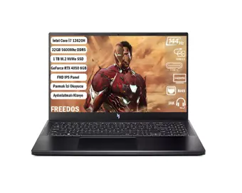 ACER Nitro V 15 I7-13620h 32gb 1tb Ssd Rtx 4050-6gb 15.6'' Fhd Ips 144hz Freedos Nh.qnbey.002+321