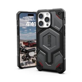 UAG MagSafe Monarch Pro iPhone 15 Pro Max Kılıfı Kevlar Silver