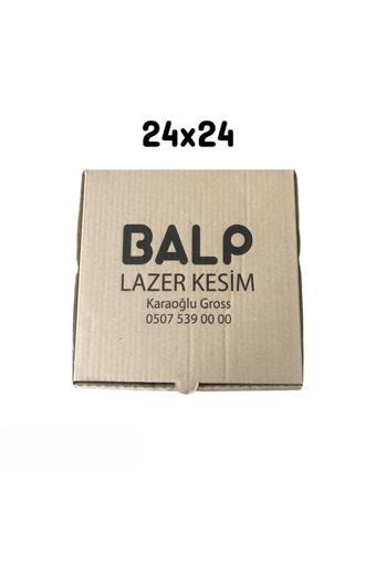 Balp 24X24 Cm Ebatında 10 Adet Üretim Fazlası Yazılı Karton Kutu