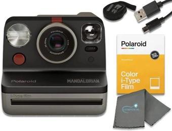 Polaroid Gen 2 Now I-Tipi Anlık Film Kamerası Black & White (Gen 2), 16 Film Bundle