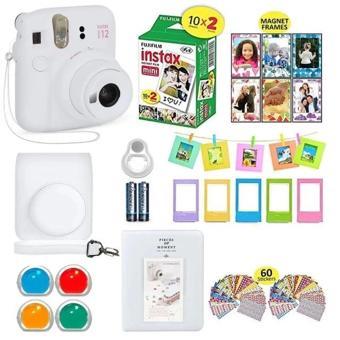 Fujifilm Instax Mini 12 Anlık Fotoğraf Makinesi - Beyaz Clay White
