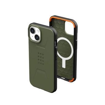 UAG MagSafe Magnet Civilian iPhone 15 Plus Kılıfı Olive Drab