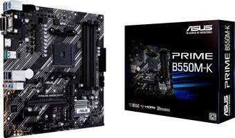 Asus Prime B550M-K Amd Am4 3.Nesil Ddr4 Vga Dvi Hdmi Amd Anakart