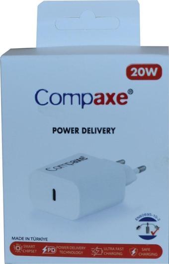 Compaxe Cta-200C Pd Usb-C 3.0 20W Ev Şarj Kafa