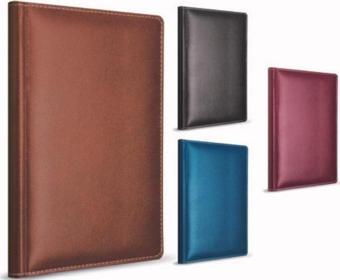 Gıpta Modelist İp Dikişli Deri Kapak Not Defteri 14X20Cm 160 Yaprak Kareli (3 Lü Paket) 1607