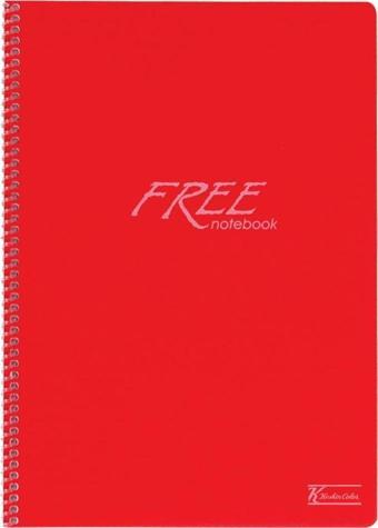 Keskin Color Free A4 60 Yaprak Çizgisiz Pp Kapak Spiralli Defter 60 Gram (6 Lı Paket)