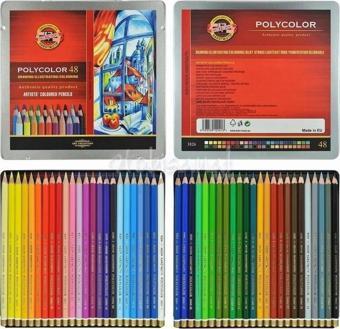 Koh-i Noor Polycolor Sanatsal Kuru Boya Kalemi 48 Renk Set 3826-048001PL
