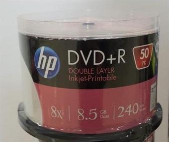 HP Dvd+R Dl 8.5G Printable Cakebox (50 Li Paket)