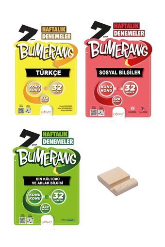 Günay Yayınları 7. Sınıf Bumerang 32 Haftalık Türkçe Sosyal Bilgiler Ve Din Kültürü Denemeleri - Günay Yayınları
