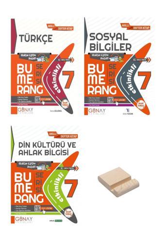 Günay Yayınları 7. Sınıf Bumerang Etkinlikli Türkçe Sosyal Bilgiler Ve Din Kültürü 3Lü Set - Günay Yayınları