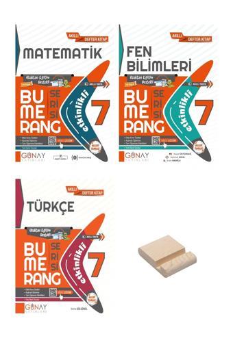 Günay Yayınları 7. Sınıf Bumerang Etkinlikli Matematik Fen Bilimleri Ve Türkçe 3Lü Set - Günay Yayınları