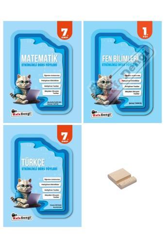 Kafa Dengi Yayınları 7. Sınıf Matematik Fen Bilimleri Ve Türkçe Etkinlikli Ders Föyü 3Lü Set - Kafa Dengi