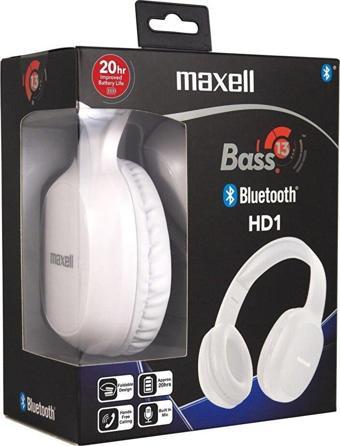 Maxell Bass 13 Beyaz Kulak Üstü Bluetooth Kulaklık B13-Hd1