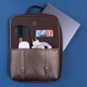 Önder Laptop ve Tablet Çantası Xxl Aspen A4 Kahverengi 564-12